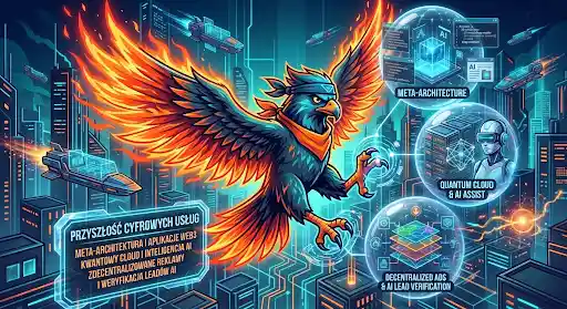 Phoenix Studio – Maskotka Cyber Ninja (Usługi IT & Marketingowe)